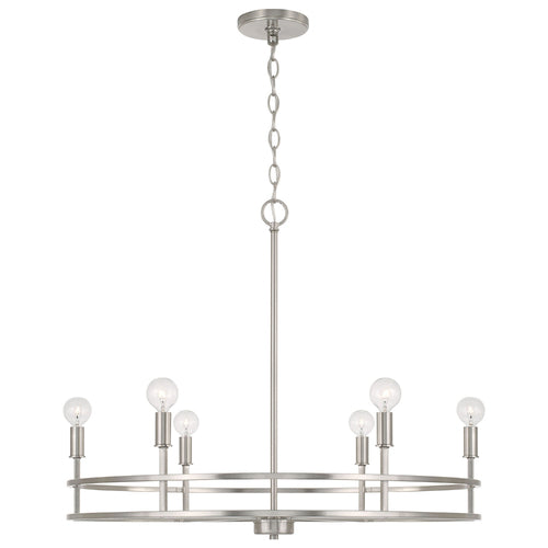 Capital Lighting 448761BN Fuller Mid Sized Chandelier - Brushed Nickel