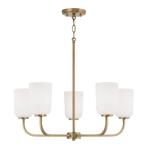 Capital Lighting 448851AD542 Lawson Mid Sized Chandelier - Aged Brass
