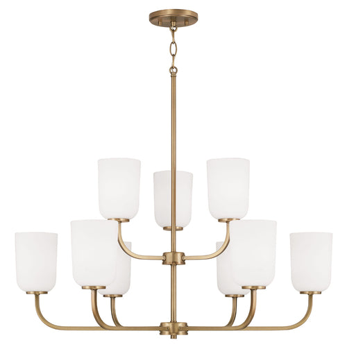 Capital Lighting 448891AD542 Lawson Mid Sized Chandelier - Aged Brass