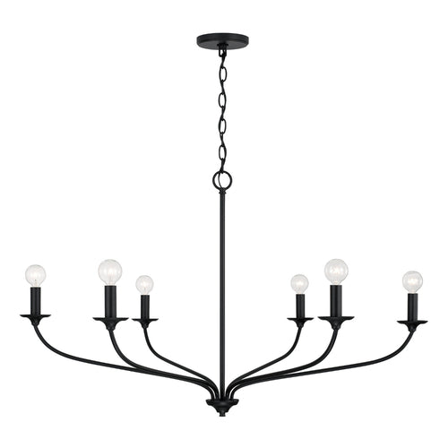 Capital Lighting 449961MB Dolan Large Foyer Chandelier - Matte Black