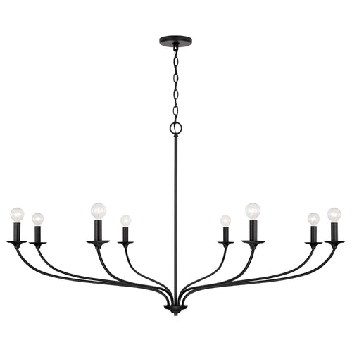 Capital Lighting 449981MB Dolan Large Foyer Chandelier - Matte Black