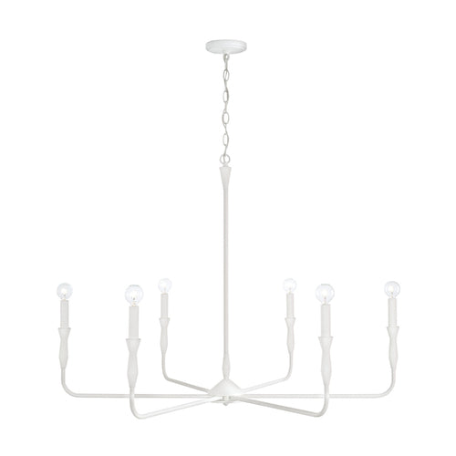 Capital Lighting 450362XW Paloma Large Foyer Chandelier - Textured White