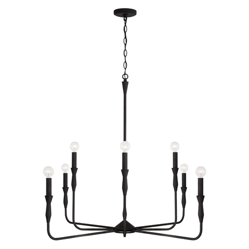 Capital Lighting 450381XK Paloma Large Foyer Chandelier - Textured Black