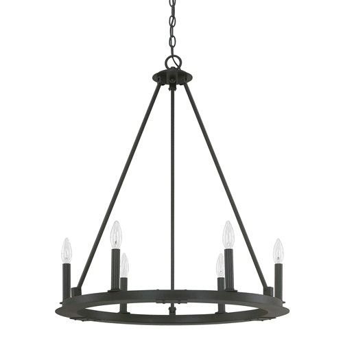 Capital Lighting 4916BI000 Pearson Mid Sized Chandelier - Black Iron