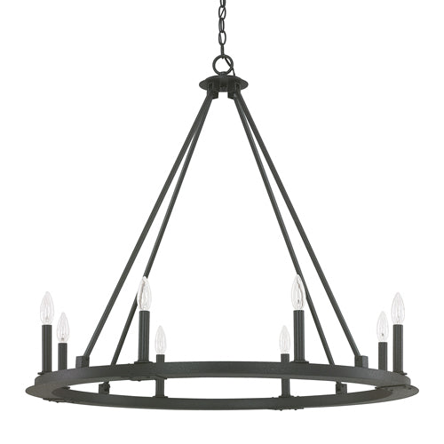 Capital Lighting 4918BI000 Pearson Large Foyer Chandelier - Black Iron
