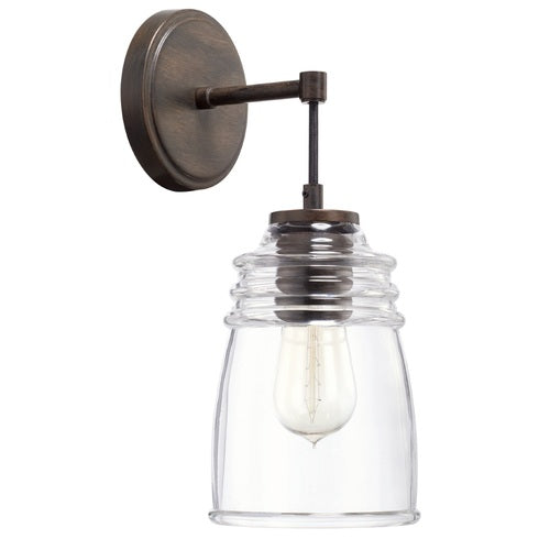 Capital Lighting 629711NG462 Turner 1 Bulb Wall Sconce - Nordic Grey