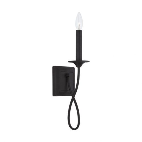 Capital Lighting 637211BI Vincent 1 Bulb Wall Sconce - Black Iron