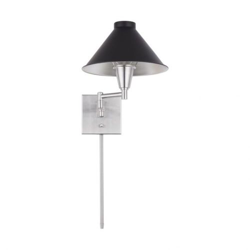 Capital Lighting 638314BT Independent 1 Bulb Wall Sconce - Black Tie