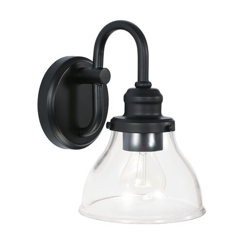 Capital Lighting 8301MB461 Baxter 1 Bulb Wall Sconce - Matte Black