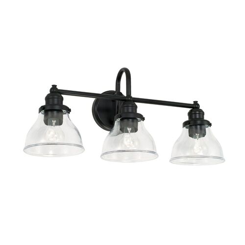 Capital Lighting 8303MB461 Baxter 3 Bulb Bathroom Light - Matte Black
