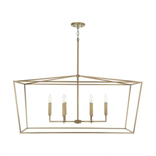 Capital Lighting 837661AD Thea Linear Pendant - Aged Brass