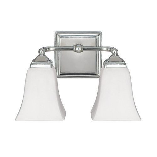 Capital Lighting 8452PN119 2 Bulb Bathroom Light - Polished Nickel