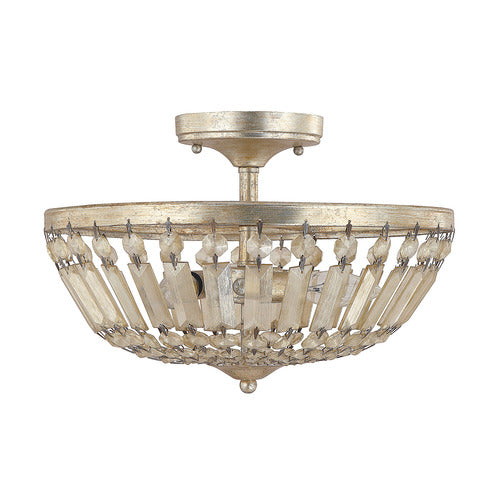 Capital Lighting 9173WG Fifth Avenue Semi Flush Mount Ceiling Light - Winter Gold