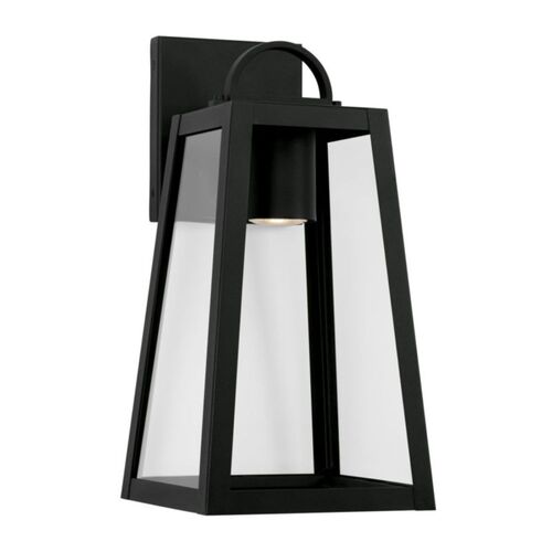 Capital Lighting 943711BKGL Leighton Outdoor Entrance Wall Light - Black