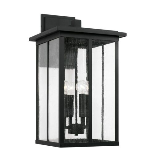 Capital Lighting 943843BK Barrett Outdoor Entrance Wall Light - Black