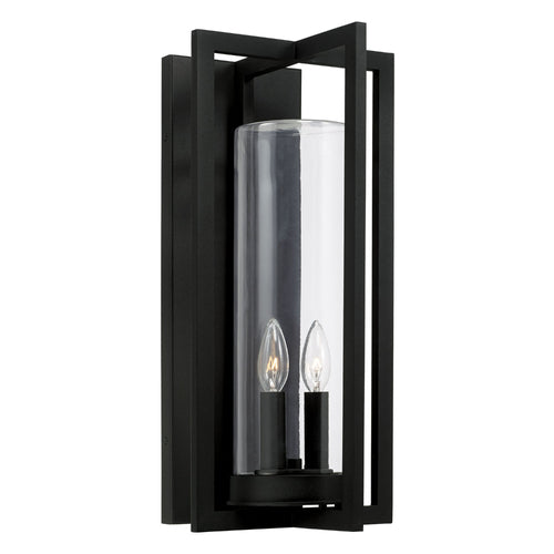 Capital Lighting 948221BK Kent Outdoor Entrance Wall Light - Black