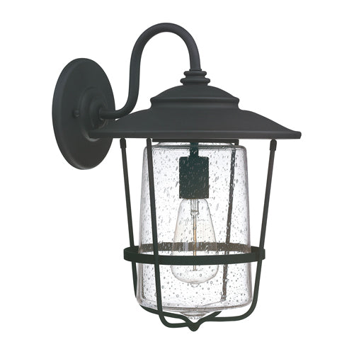Capital Lighting 9602BK Creekside Outdoor Entrance Wall Light - Black