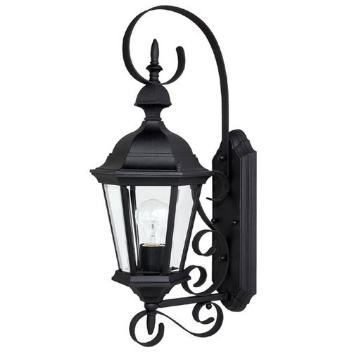 Capital Lighting 9721BK Carriage House Outdoor Entrance Wall Light - Black