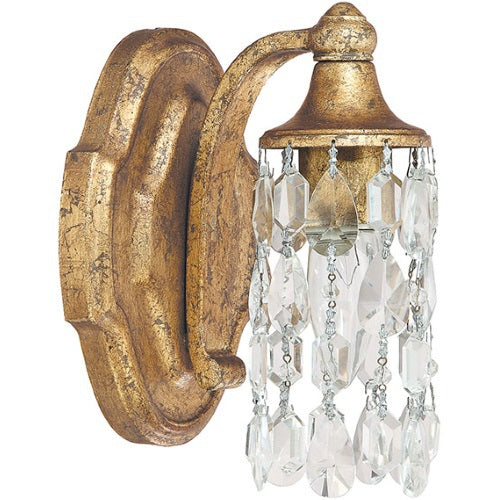Capital Lighting 8521AGCR Blakely 1 Bulb Wall Sconce - Antique Gold