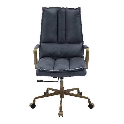 Tinzud - Office Chair - Gray Leather