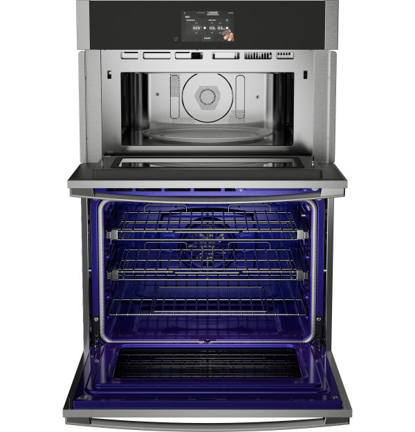 GE Profile 30 in. Combination Double Wall Oven with Convection, Air Fry, Steam, Sous Vide and Advantium Technology - PT9900SWSS
