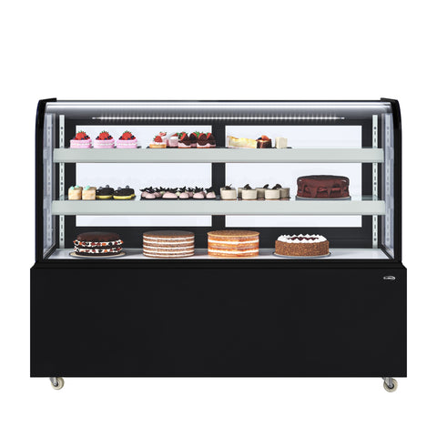 60 in. Refrigerated Bakery Display Case in Black, 17.6 cu. ft. (KM-CDHF-17C-BK)
