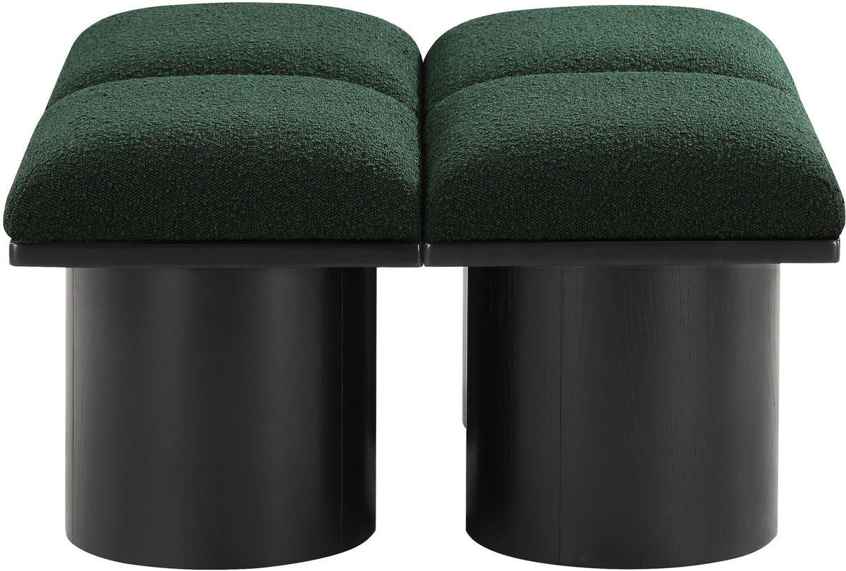 Pavilion - 4 Piece Modular Bench With Black Base