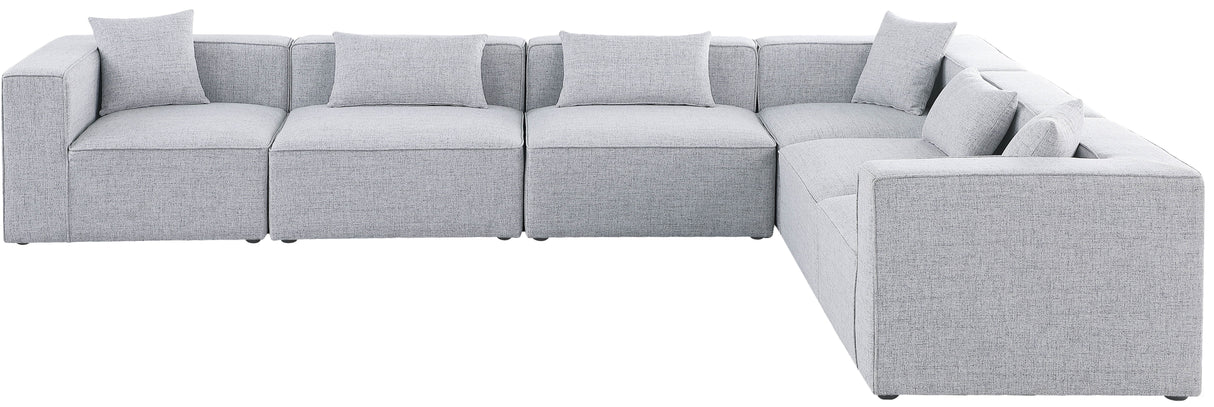 Cube - Linen 6 Piece Modular Corner Sectional