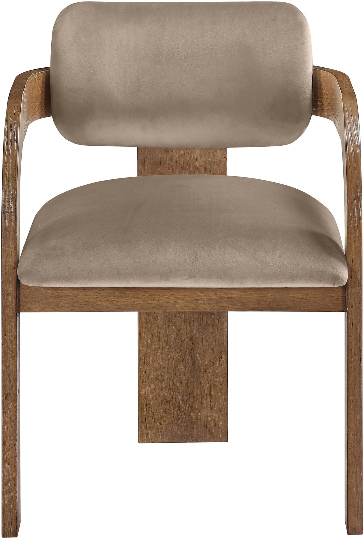Cedra - Velvet Performance Fabric Upholstered Dining Chair (Set of 2) - Brown Frame