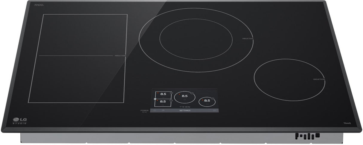 LG STUDIO CBIS3018BE front top view powered on