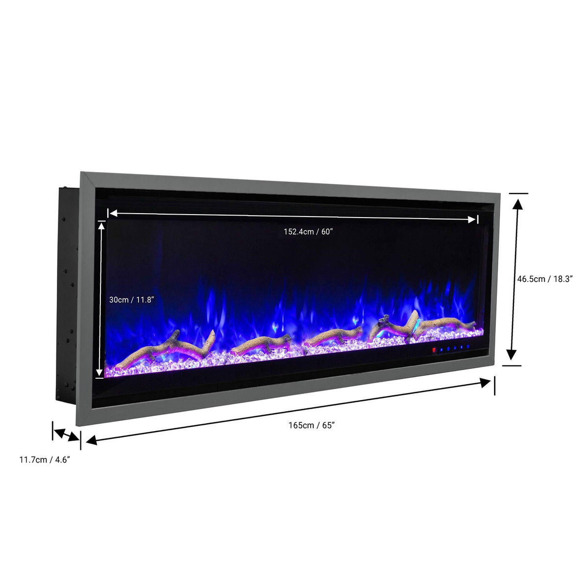 Electric Fireplace With Frame