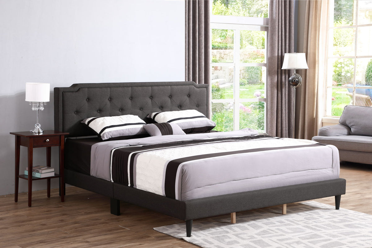 Button Tufted Bed Charming For Cozy Spaces