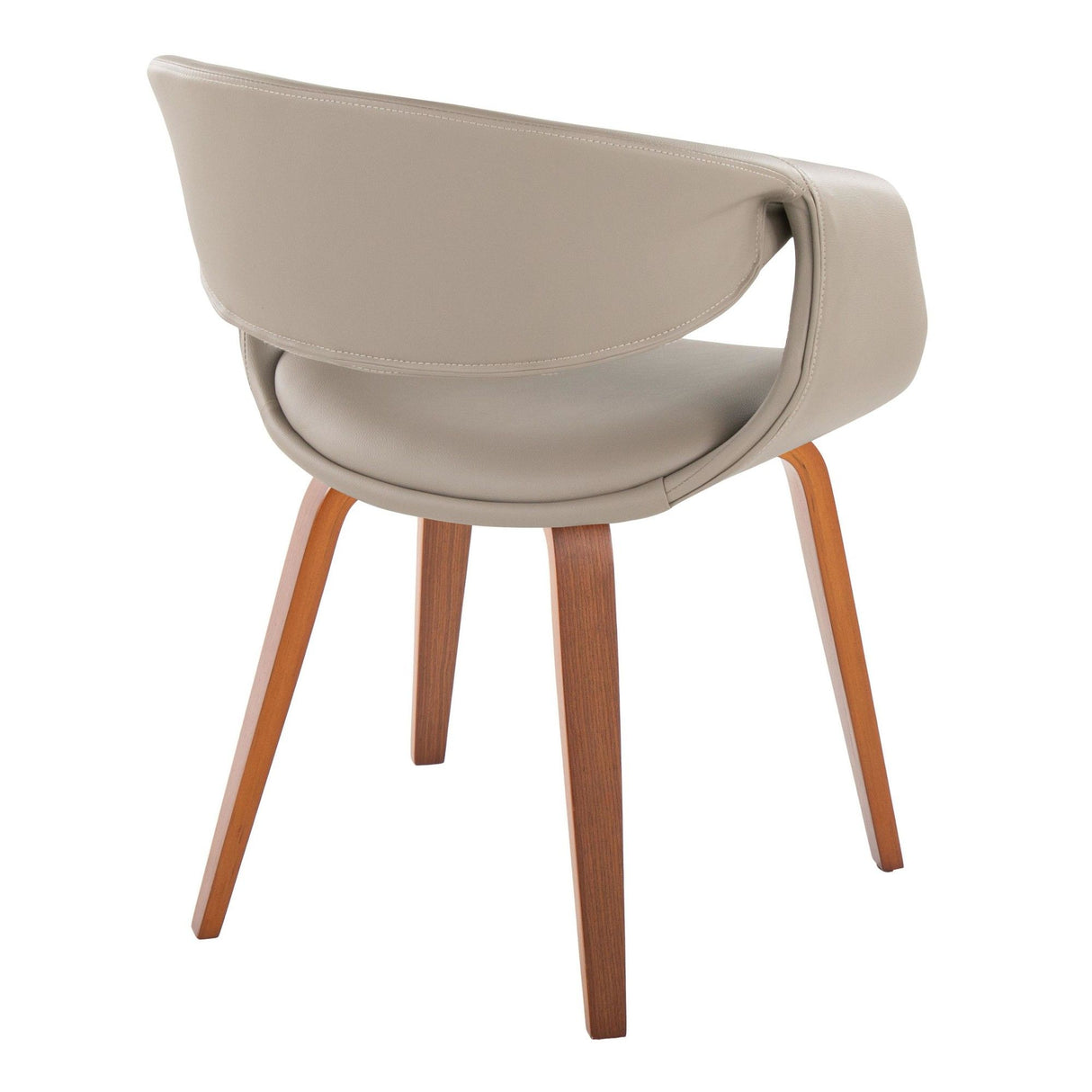 Curvo - Upholstered Chair (Set of 2) - Walnut Wood Legs