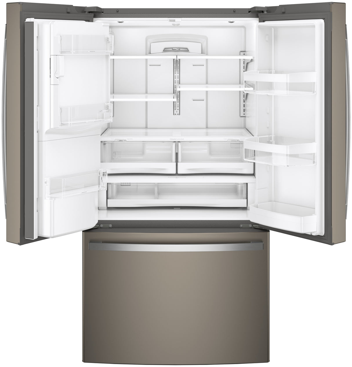 GE GFE28GMKES - 36 in. 27.7 cu. ft. French Door Refrigerator with Ice & Water Dispenser - Fingerprint Resistant Slate