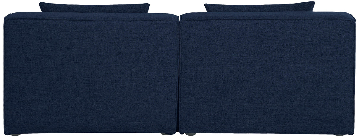 Cube - Linen Modular 2 Seat Armless Sofa