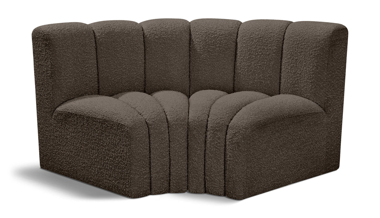 Arc - Boucle Fabric 2 Piece Modular Sofa
