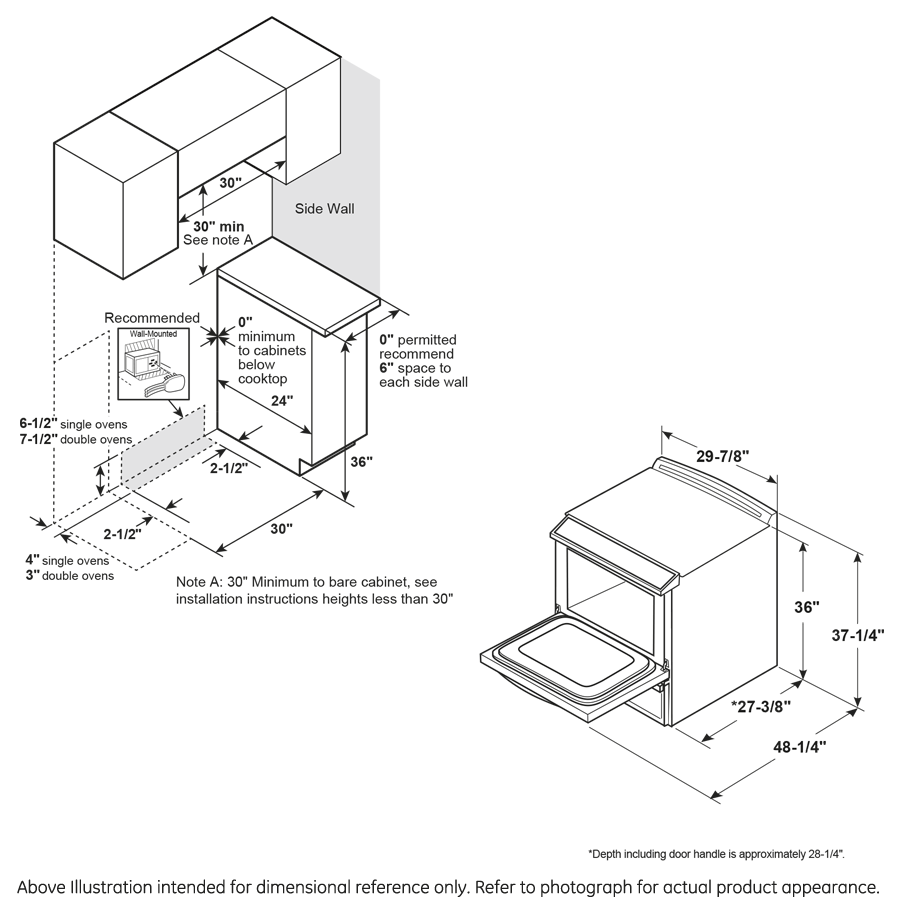 GE JSS86SPSS - 30 in. 6.6 cu. ft. Air Fry True European Convection Double Oven Slide-In Electric Range with Smoothtop Burners - Stainless Steel