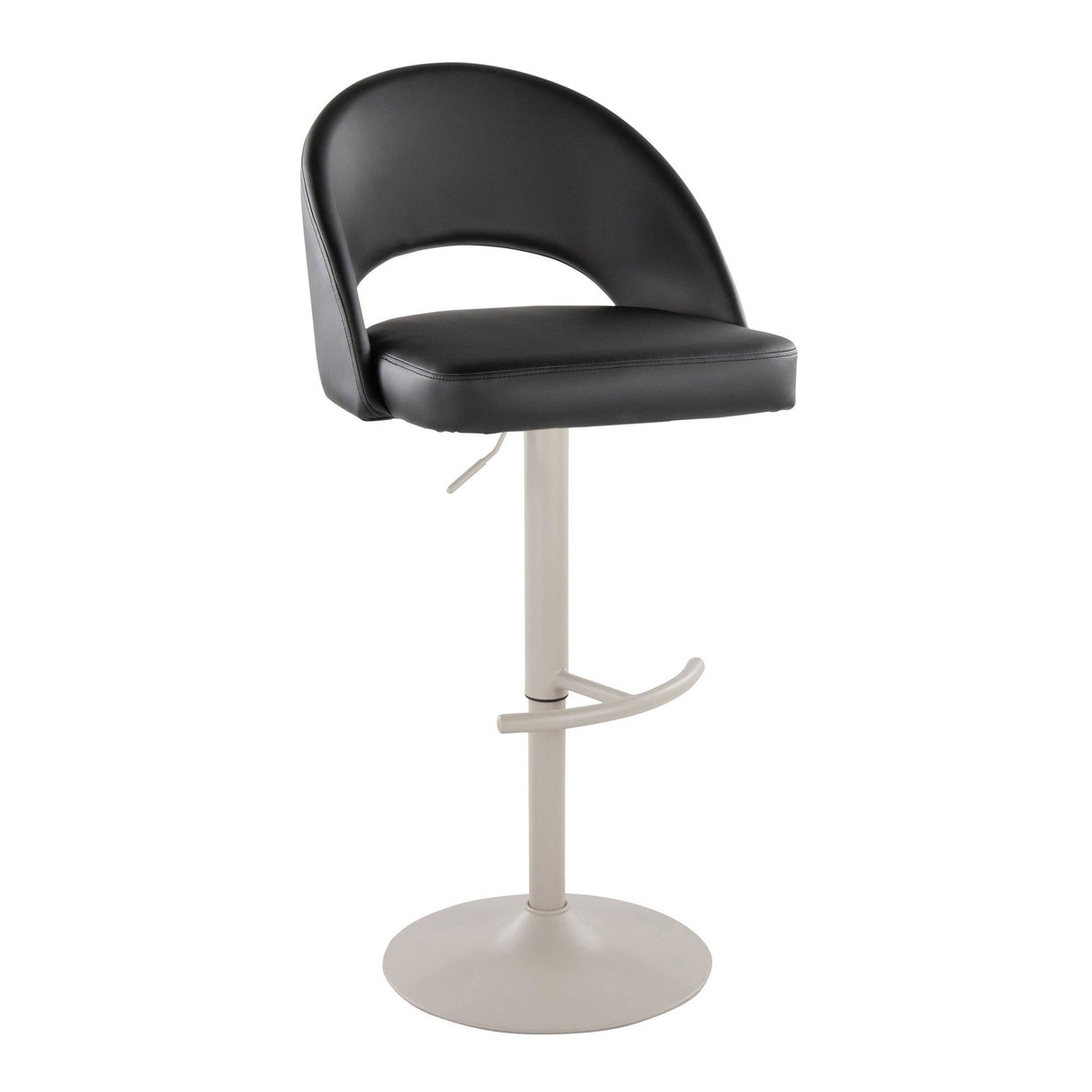 Renee - Adjustable Barstool (Set of 2) - Pearl Gray Base