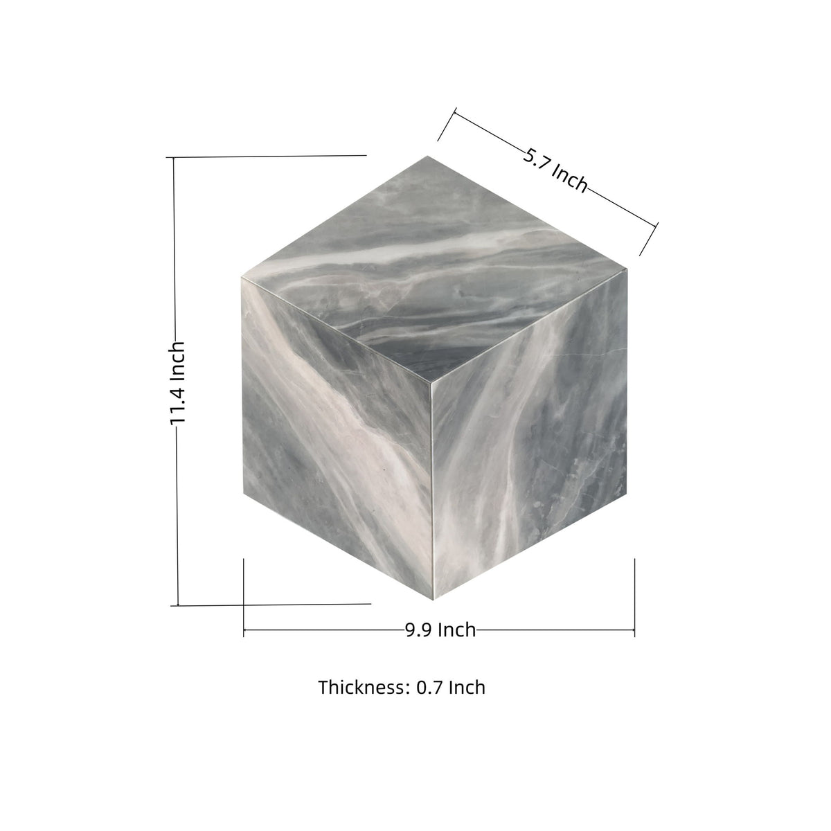 Hexagon Natural Marble Polished Tile For Wall And Floor (Set of 12)