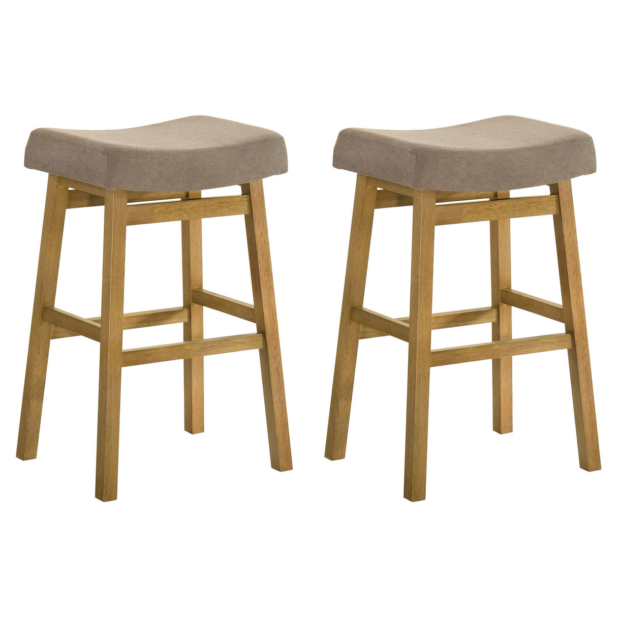 Lenon - Modern Farmhouse Wood Bar Height Kitchen Bar Stool