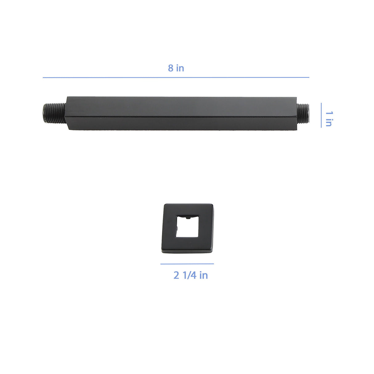 Premium 8" Ceiling Mounted Shower Arm With Flange