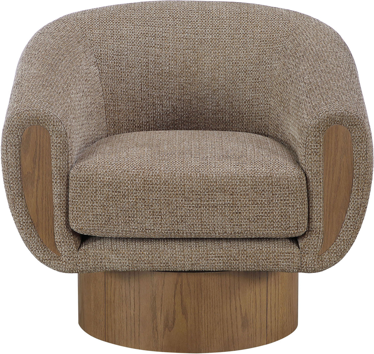 Avella - Interwoven Fabric Swivel Accent Chair