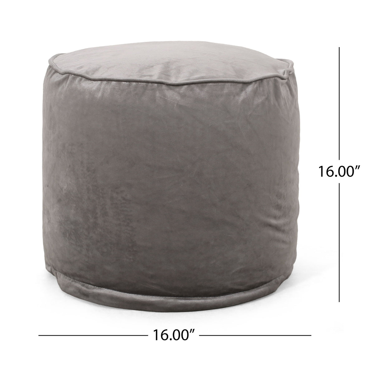 Shimon - Cylinder Pouf Ottoman And Floor Cushion