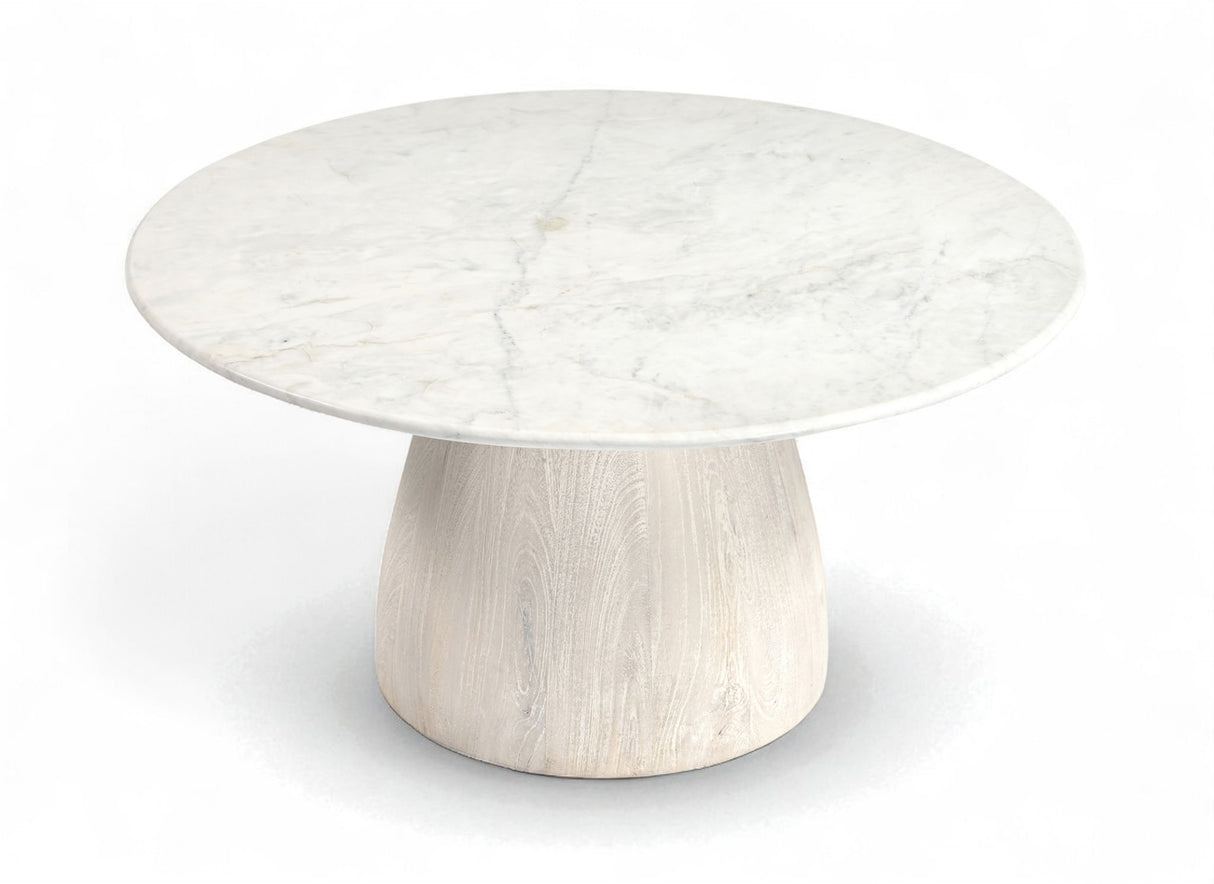 Liona - Marble And Mango Wood Table