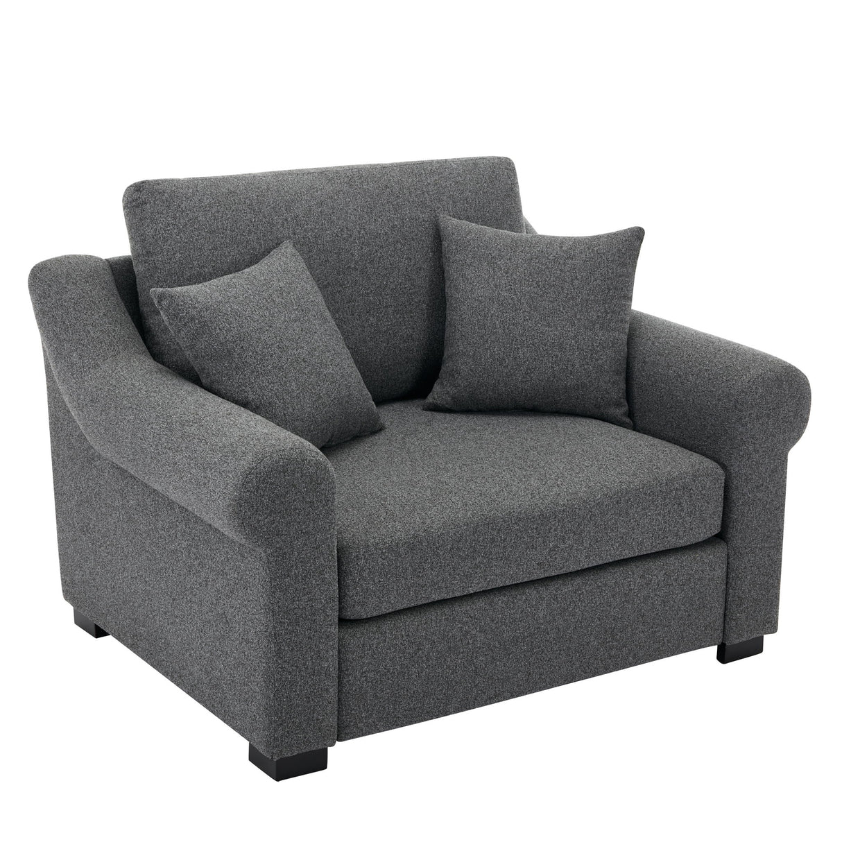 Modern Chenille Oversized Armchair, Chair And A Half, Single Sofa
