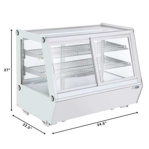 35 in. Self-Service Countertop Display Refrigerator in White (CDC-165-WH)