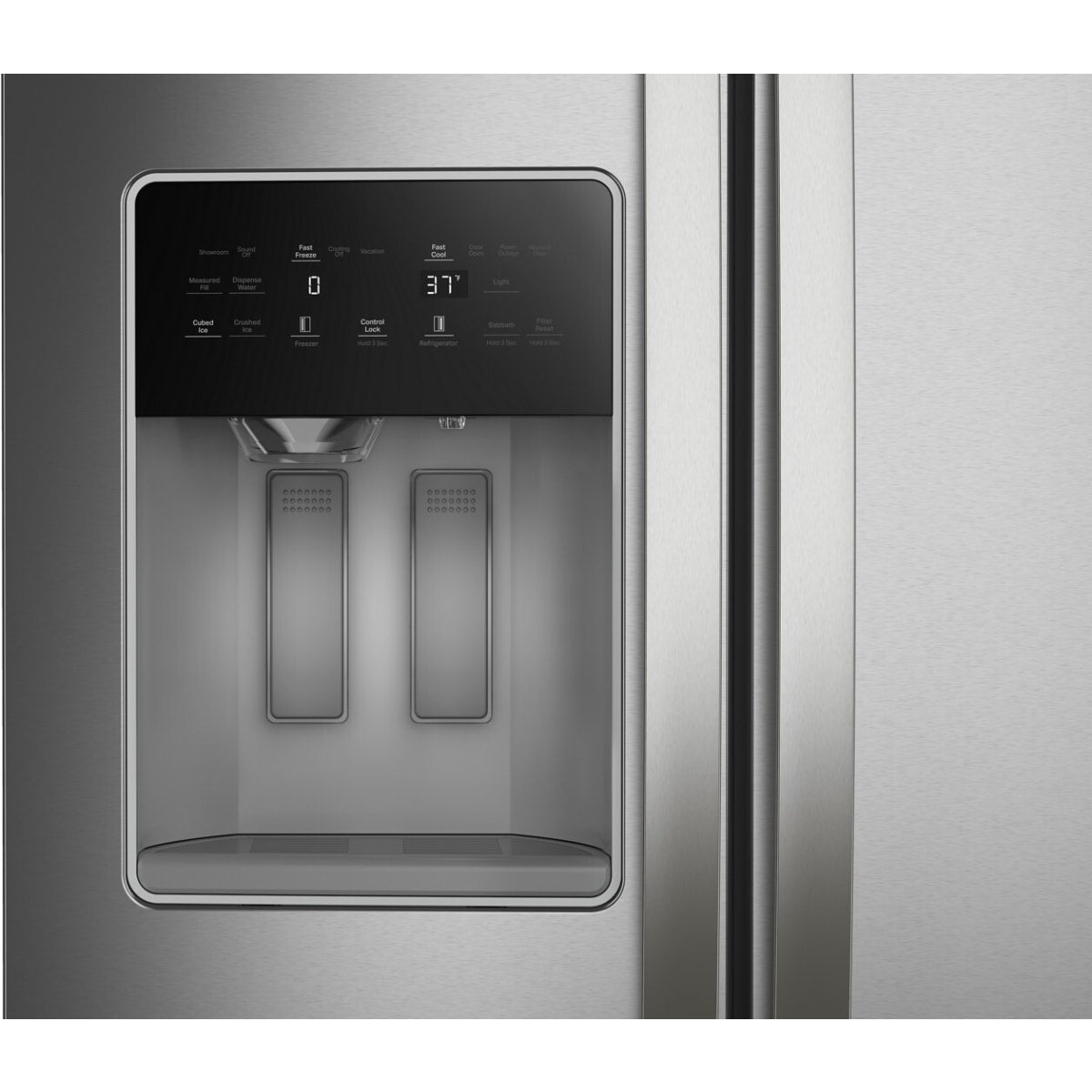 Whirlpool WRSF6536RZ 36" 28 cu. ft. Freestanding Side-by-Side Refrigerator in Stainless Steel