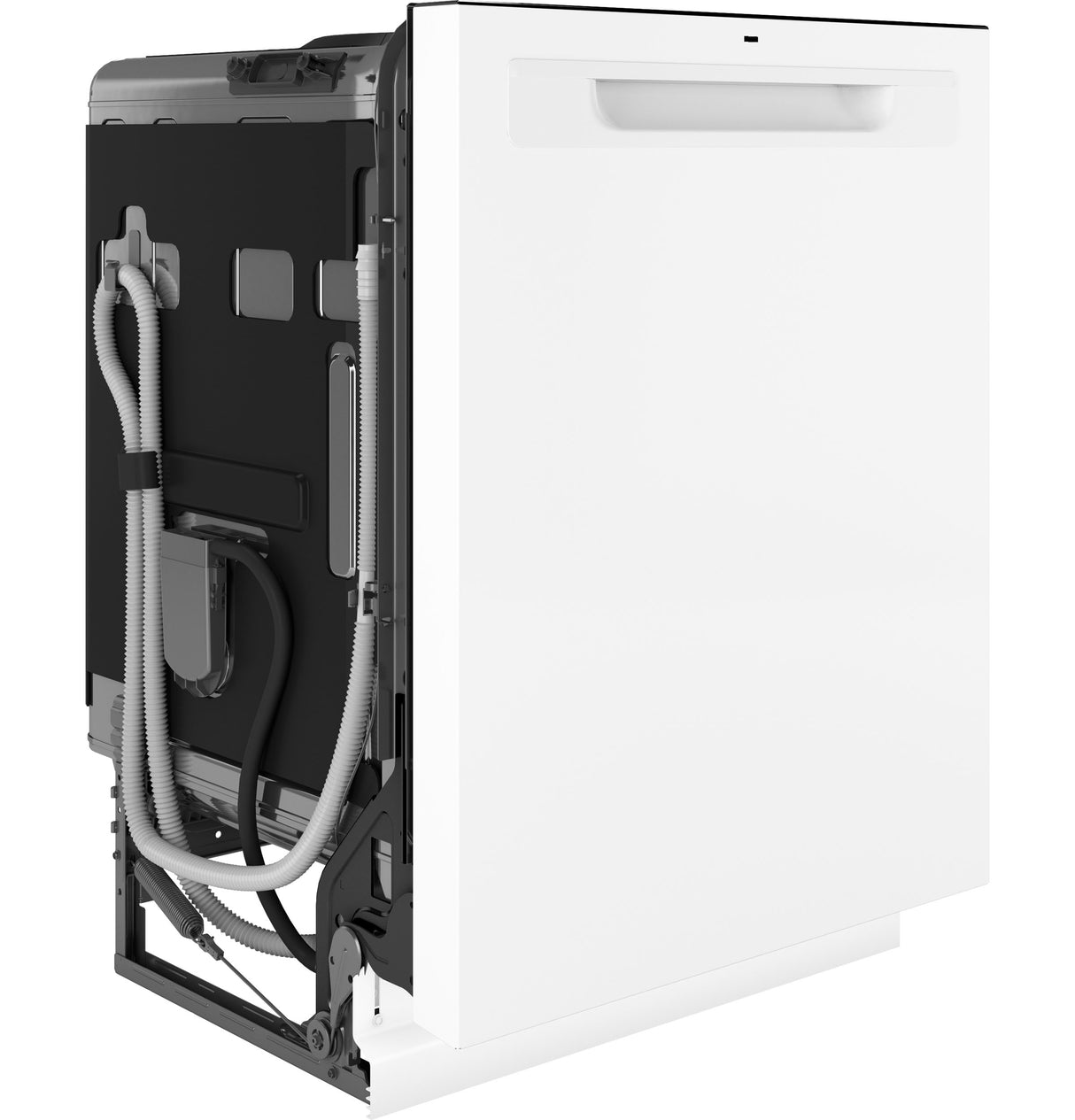 GE GDP670SGVWW - Top Control with Stainless Steel Interior Dishwasher with Sanitize Cycle, 45 dBa Sound Level, 3rd-Rack, Dry Boost & Pocket Handle - White