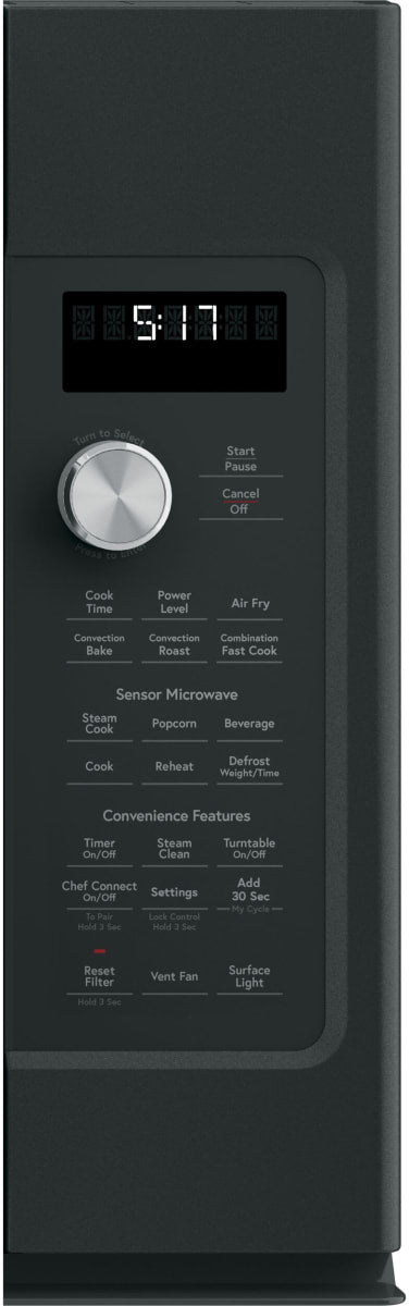 Cafe 1.7 Cu. Ft. Convection Over-the-Range Microwave Oven with Air Fry - Matte Black