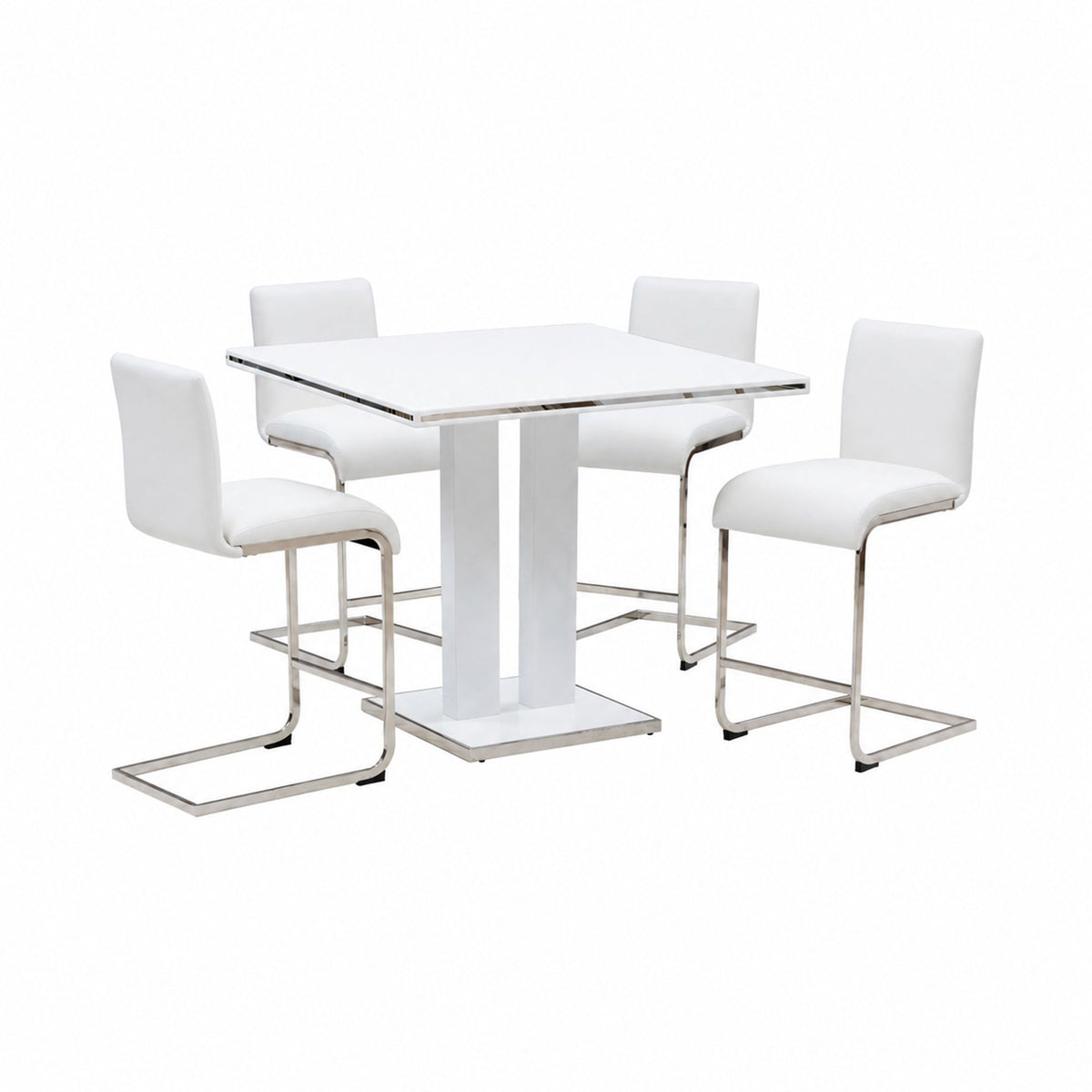 Amanda - Dining Table Set With Stools